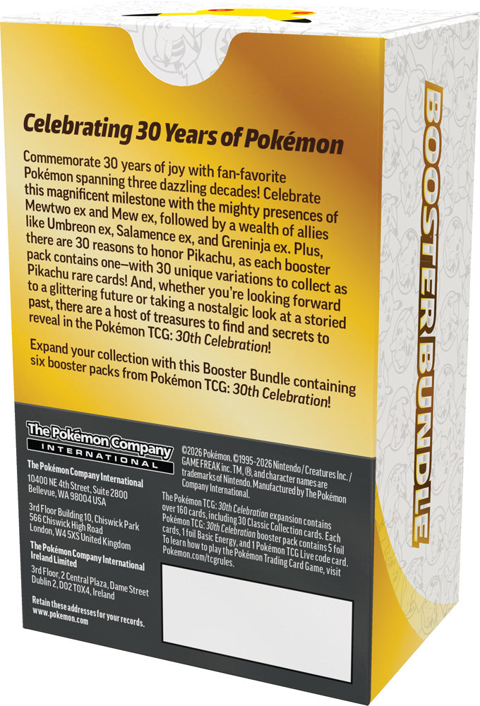 Pokemon TCG: 30th Celebration - Booster Bundle