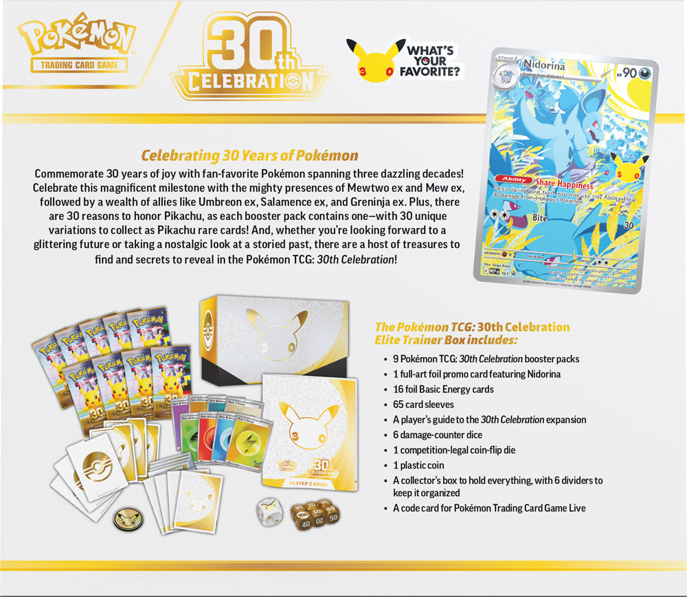 Pokemon TCG: 30th Celebration - Elite Trainer Box