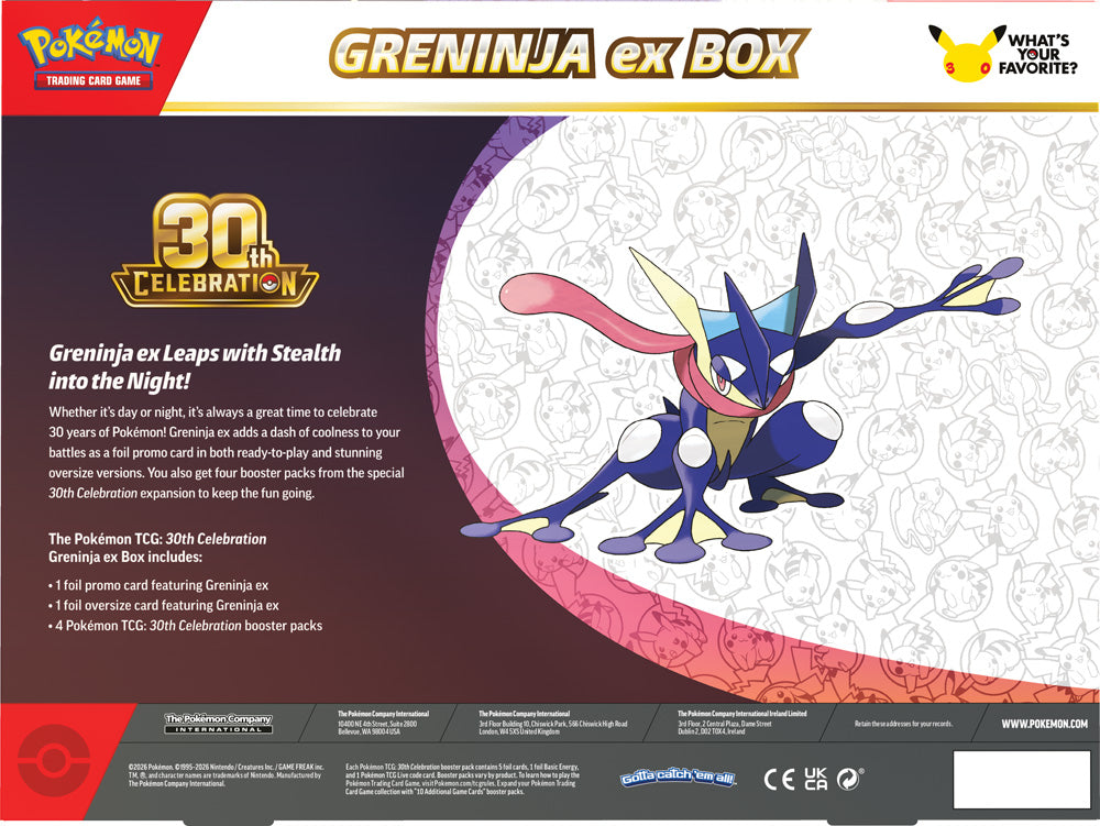 Pokemon TCG: 30th Celebration - Pokemon ex Box
