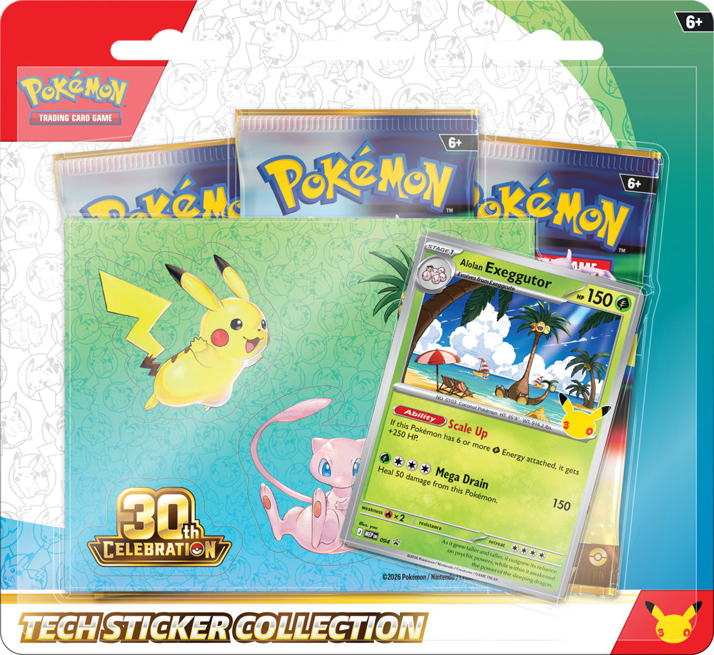 Pokemon TCG: 30th Celebration - Tech Sticker Collection