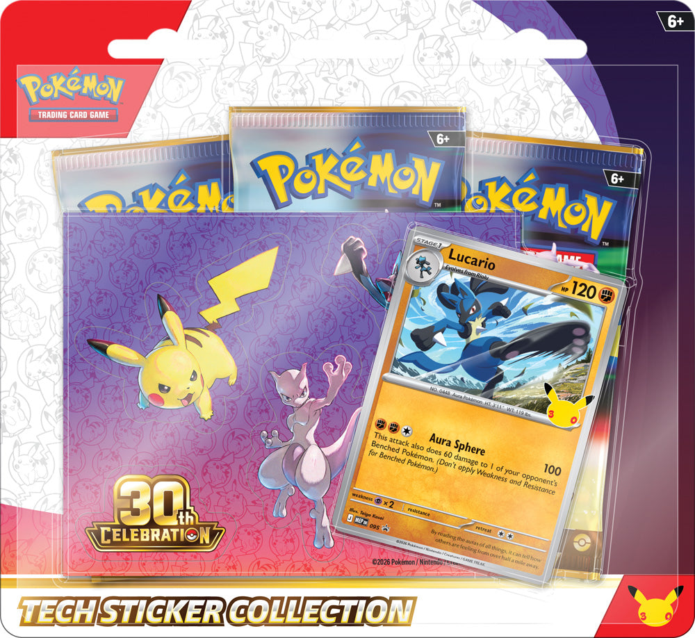 Pokemon TCG: 30th Celebration - Tech Sticker Collection