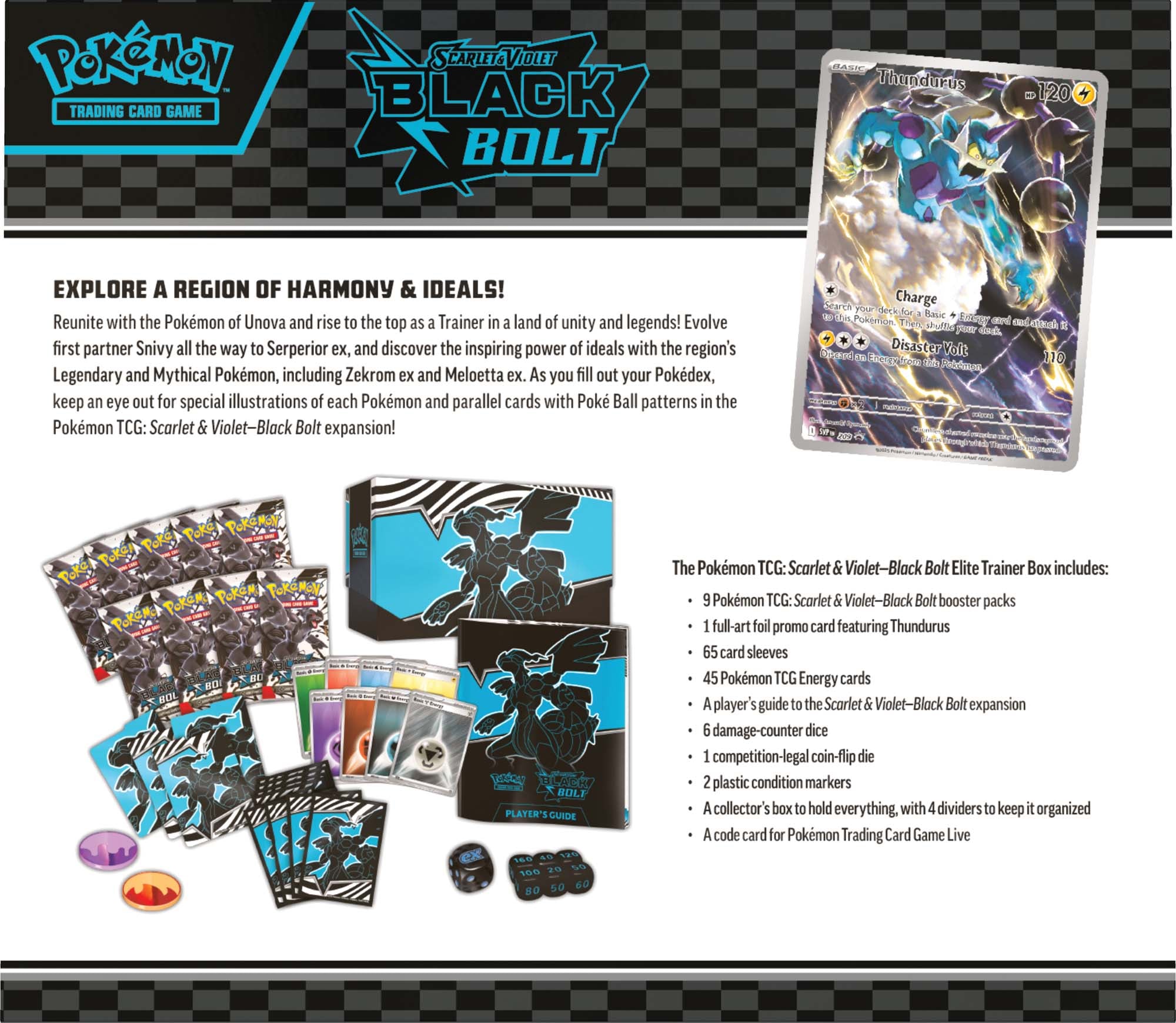 Pokemon TCG: Scarlet & Violet—Black Bolt (Elite Trainer Box ...
