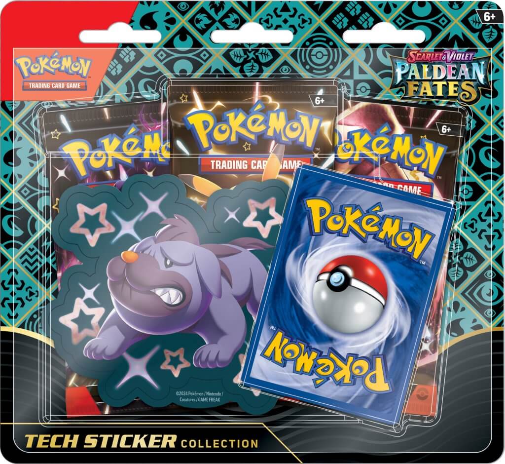 Pokemon TCG: Scarlet &amp; Violet - Paldean Fates Tech Sticker Collection