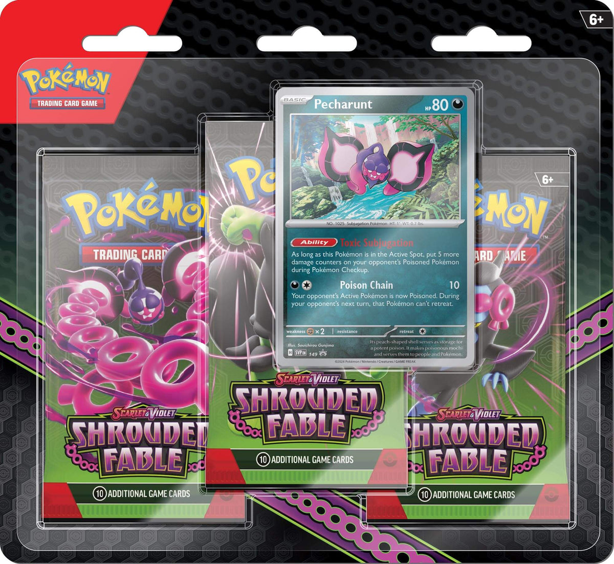 Pokemon TCG: Scarlet & Violet- Shrouded Fable (Three Booster Blister Pack)
