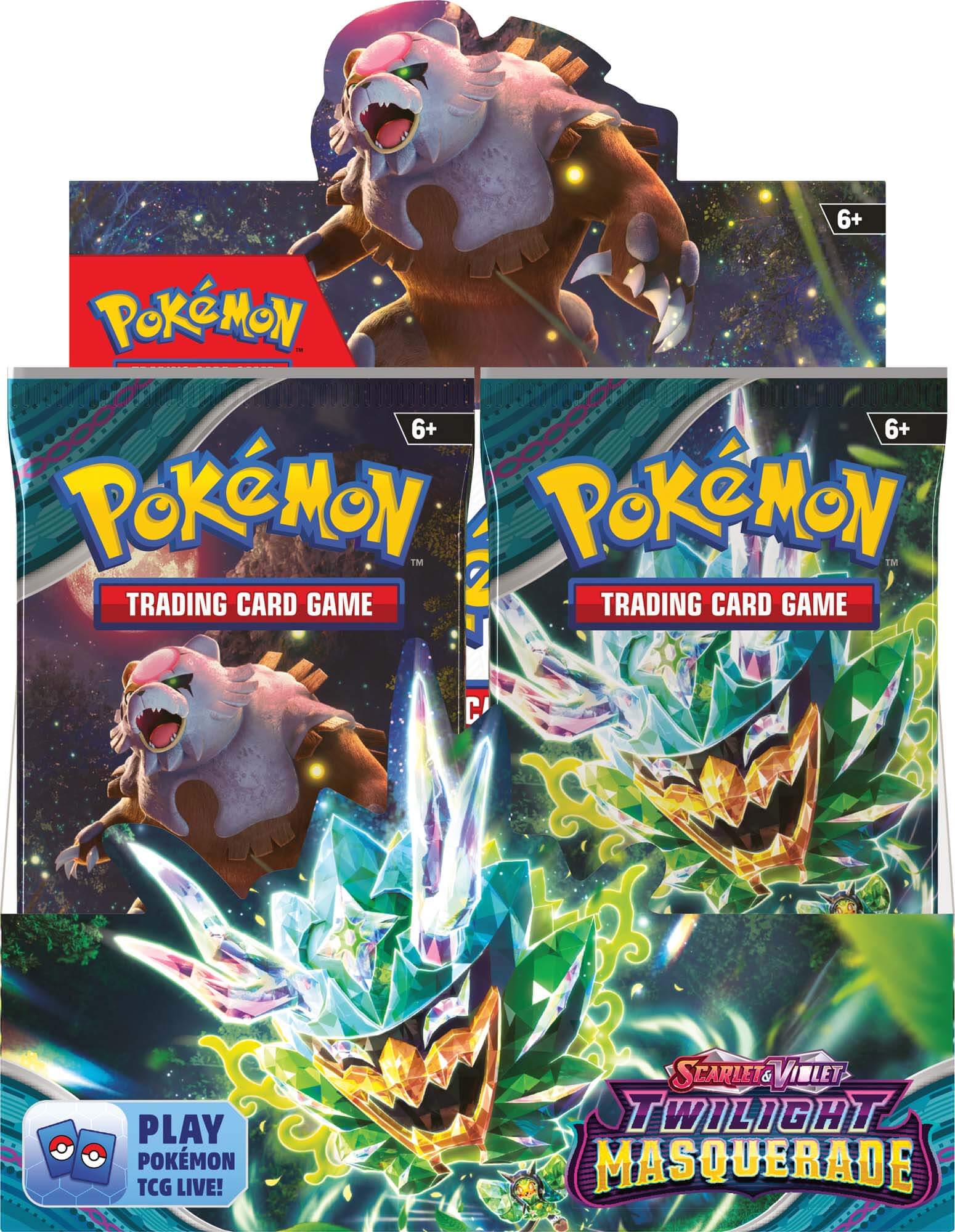 Pokemon TCG: Scarlet & Violet- Twilight Masquerade (36 Booster Display) - Goldfields Toys & Games Pokemon TCG: Scarlet & Violet- Twilight Masquerade (36 Booster Display) - Goldfields Toys & Games