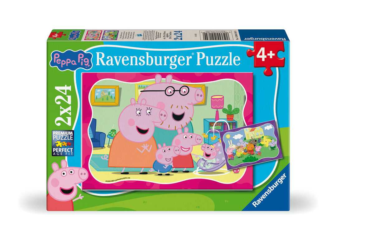 Peppa Pig: New Adventures 2x24pc [Ravensburger Puzzle]