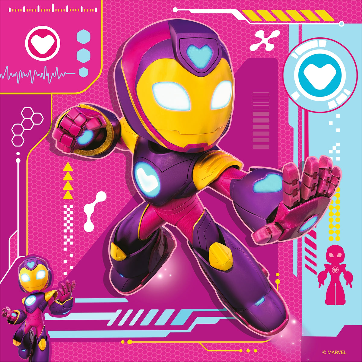 Marvel: Iron Man & His Awesome Friends 3x49pc [Ravensburger Puzzle]