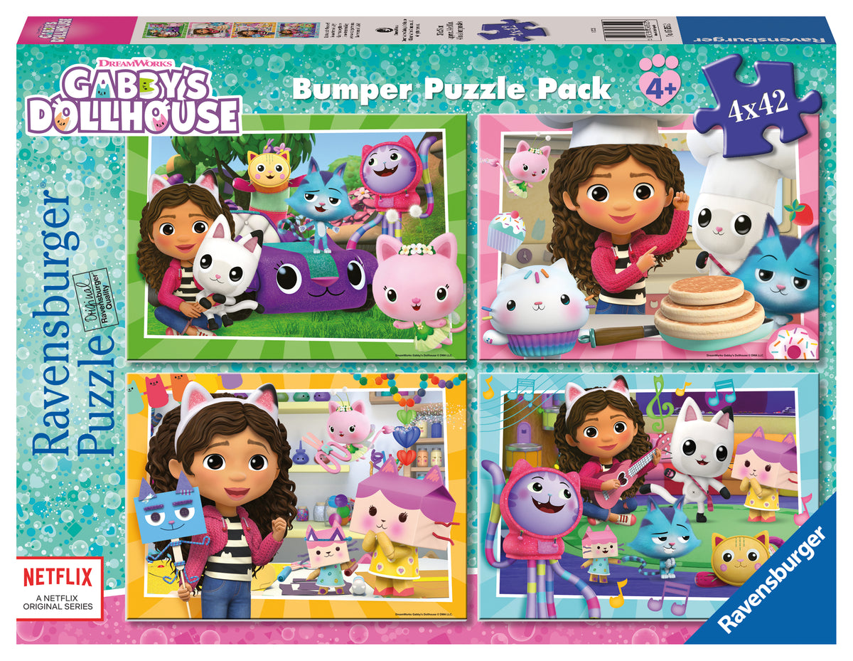 Gabbys Dollhouse Bumper Pack 4x42pc [Ravensburger Puzzle]