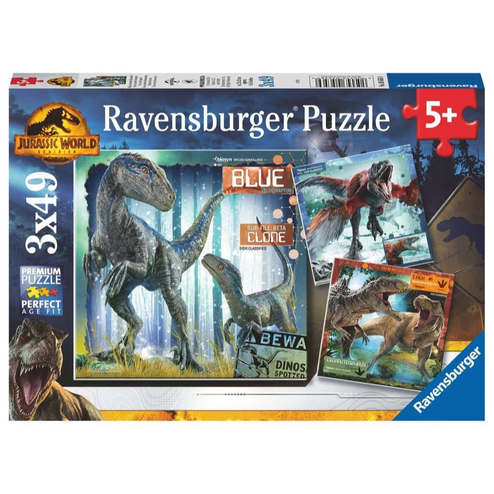 Jurassic World Domination 3x49pc [Ravensburger Puzzle]
