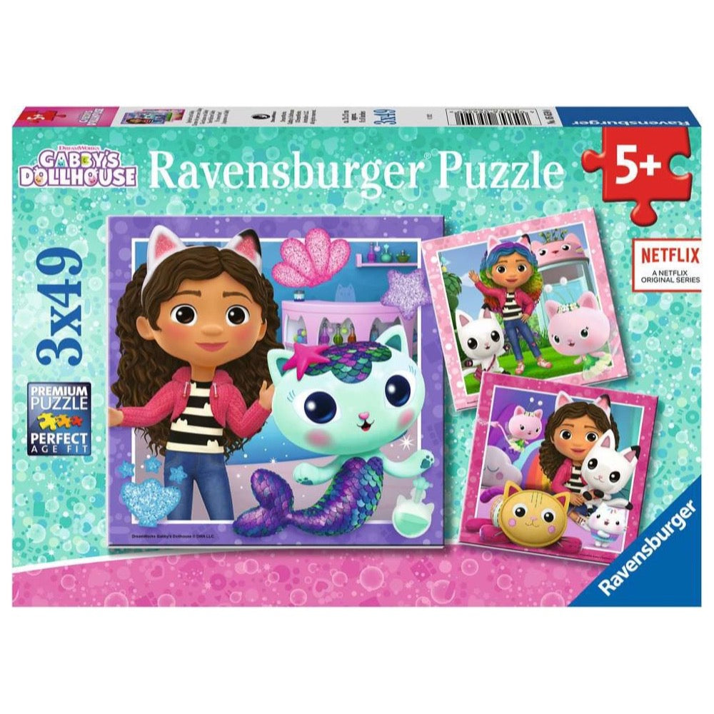 Gabbys Dollhouse 3x49pc [Ravensburger Puzzle]
