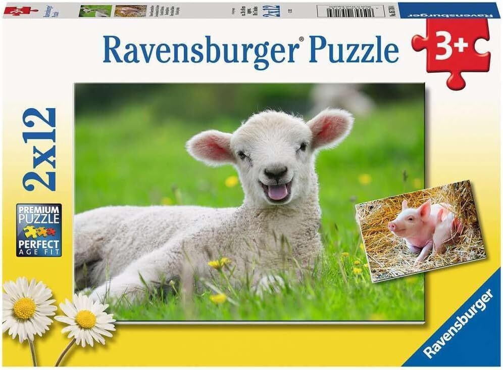 Farm Animals 2x12pc [Ravensburger Puzzle]