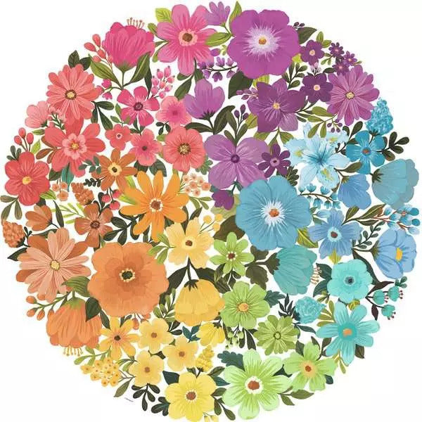Circle of Colours: Flowers 500pc [Ravensburger Puzzle]