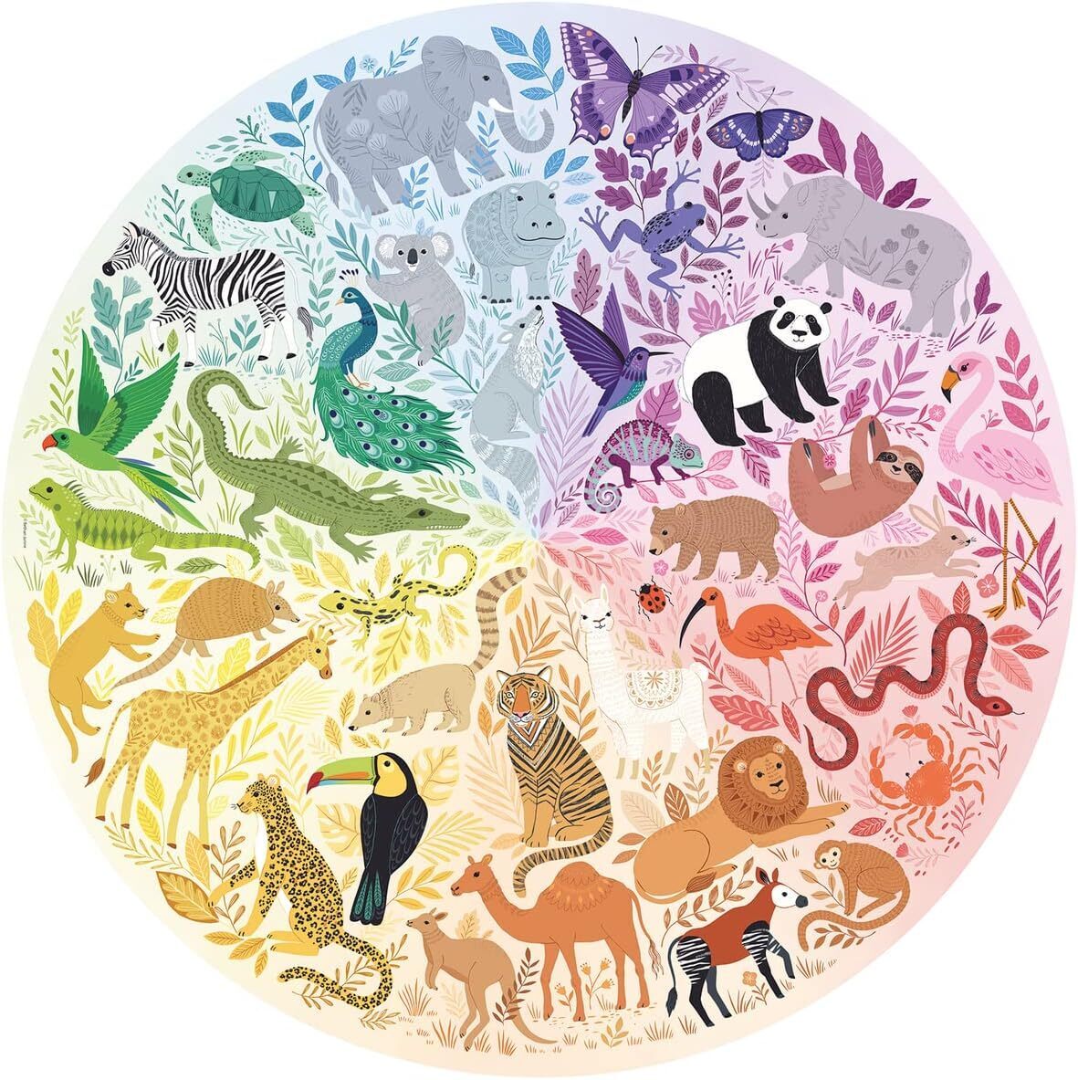 Circle of Colours: Animals 500pc [Ravensburger Puzzle]