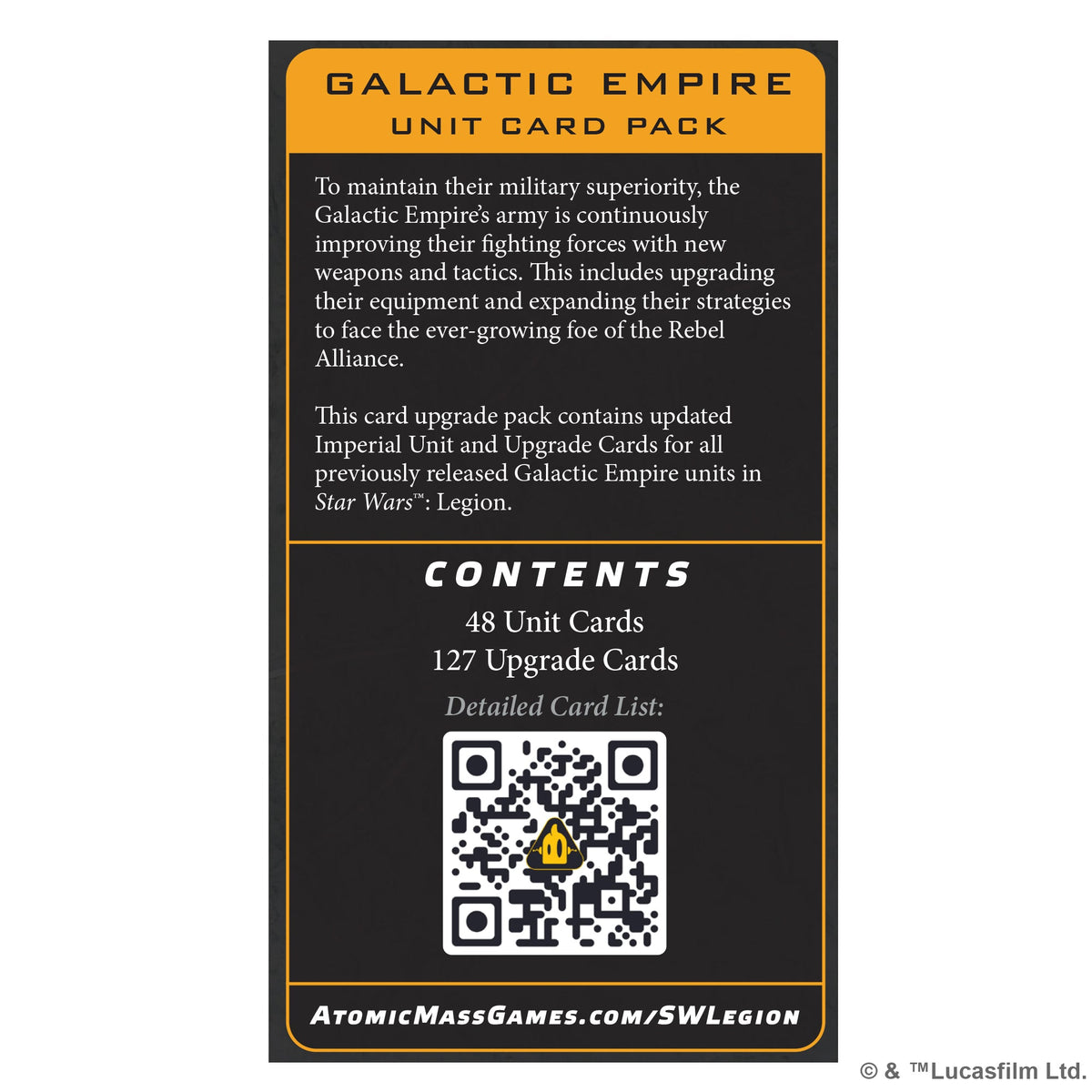 Galactic Empire: Unit Card Pack [Star Wars: Legion]