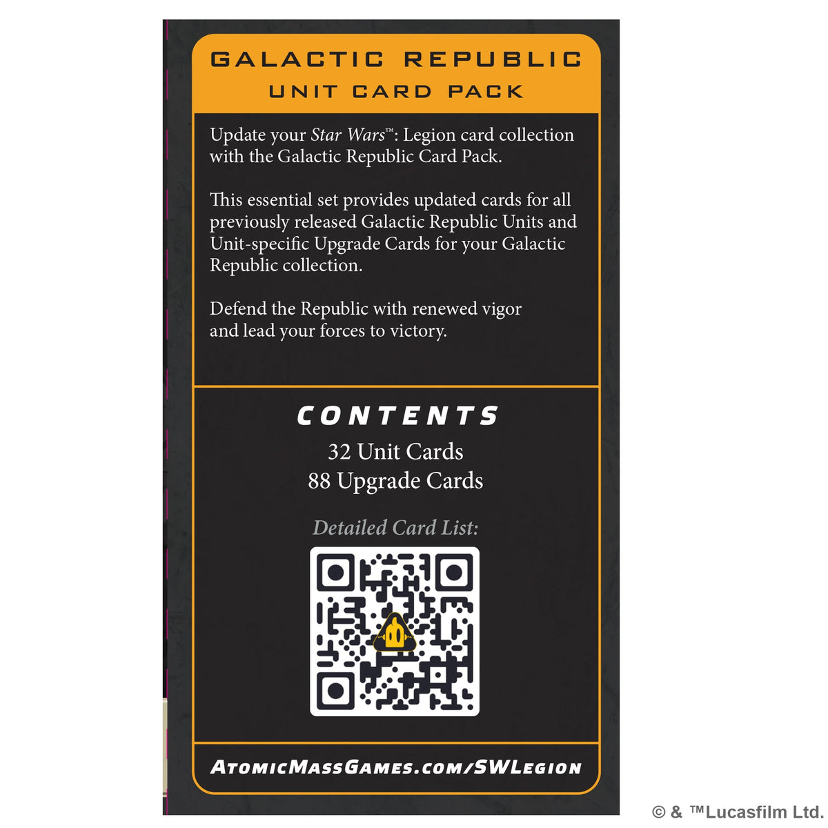 Galactic Republic: Unit Card Pack [Star Wars: Legion]