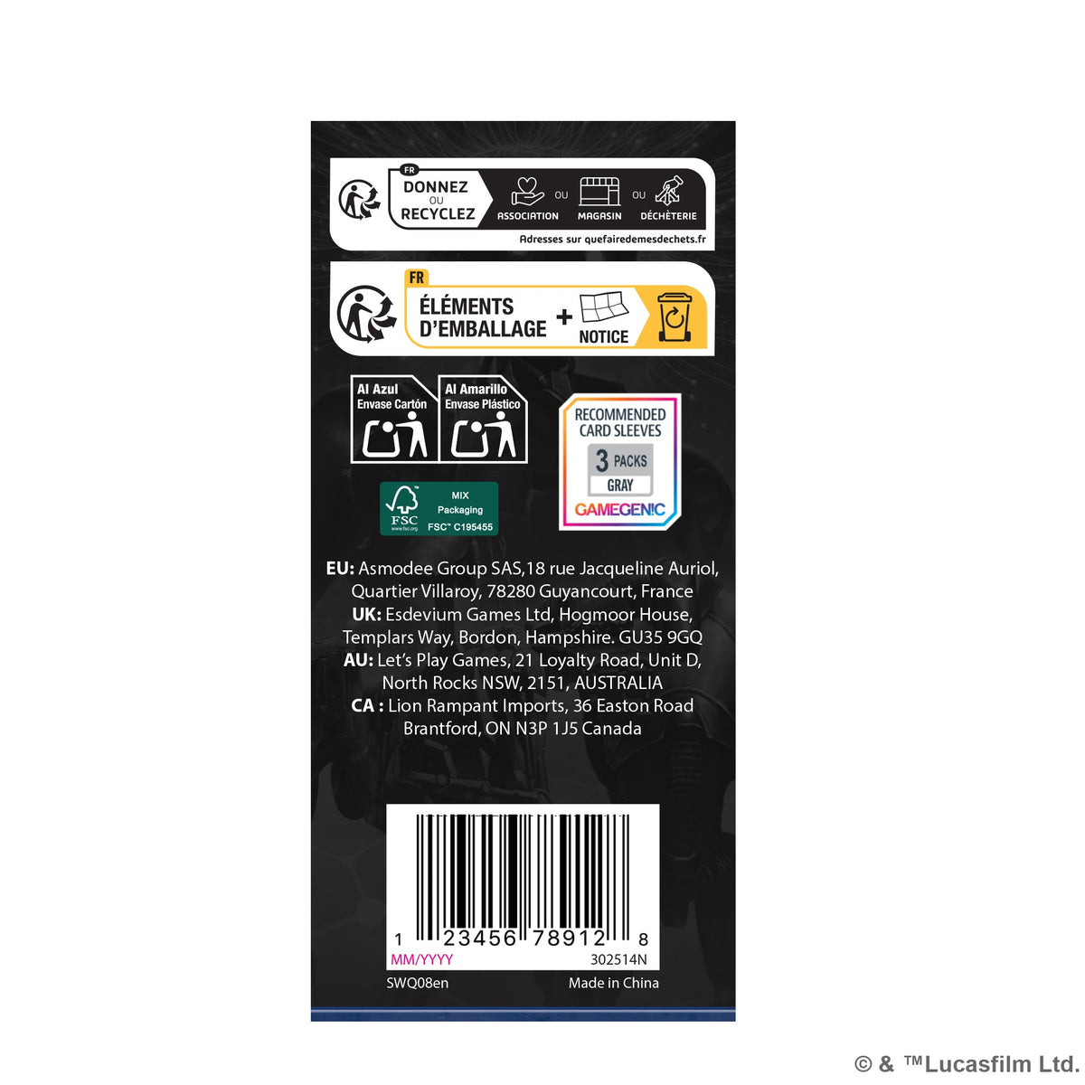 Separatist Alliance: Unit Card Pack [Star Wars: Legion]