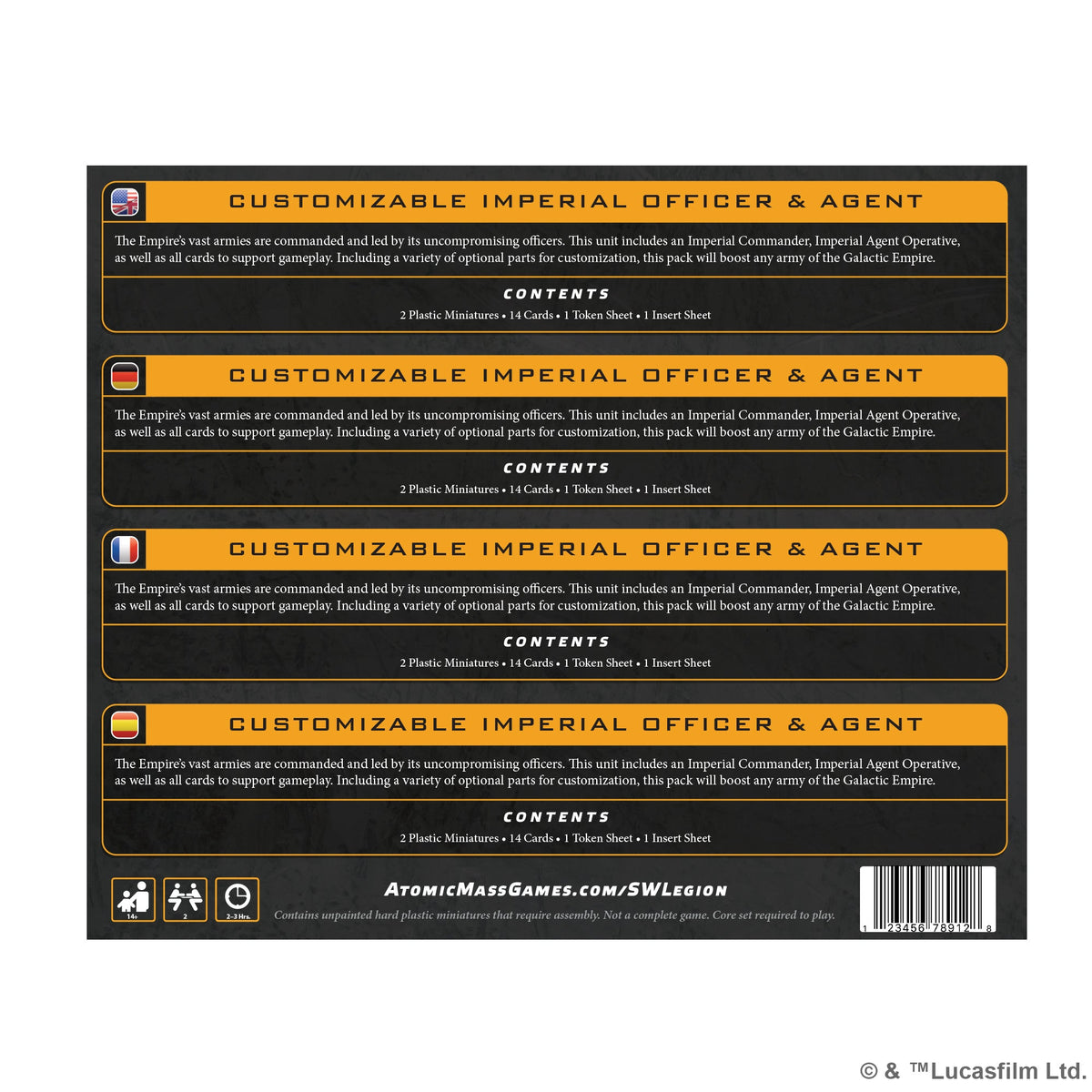 Customizable Imperial Officer & Agent [Star Wars: Legion]