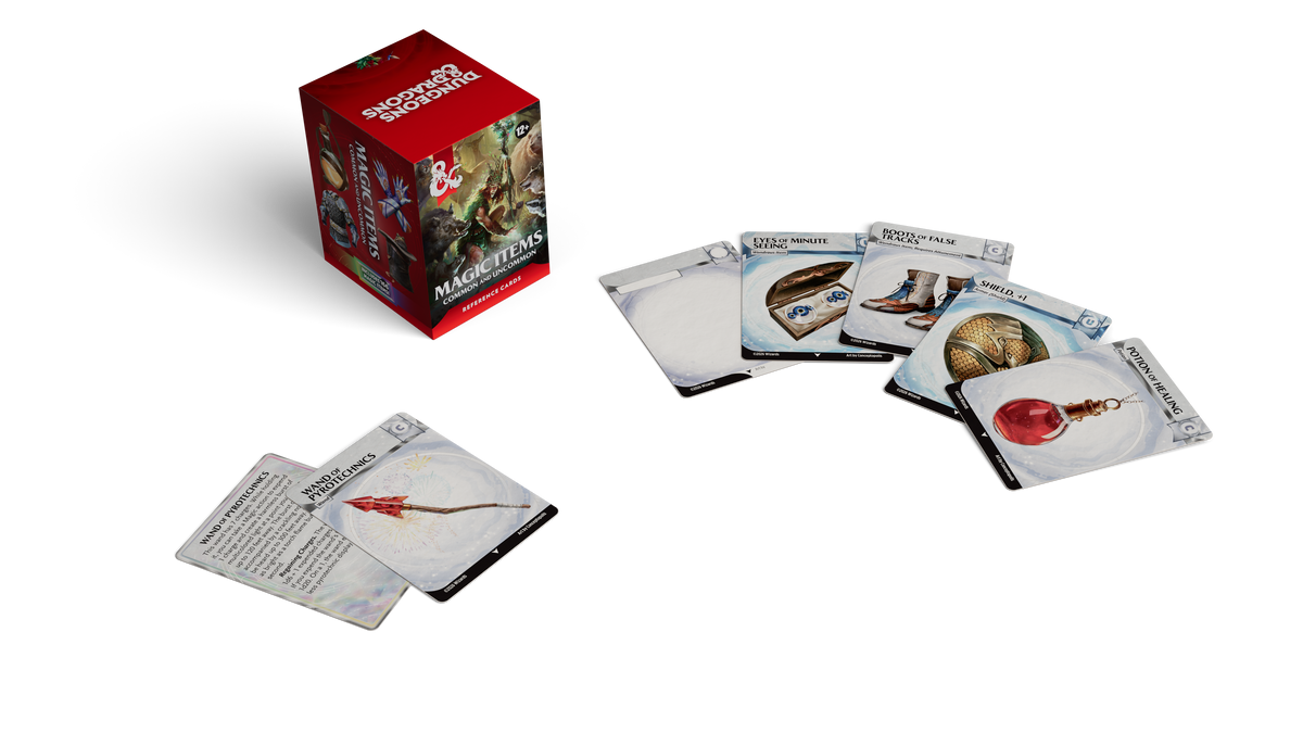 D&D Magic Items: Common & Uncommon - Reference Cards