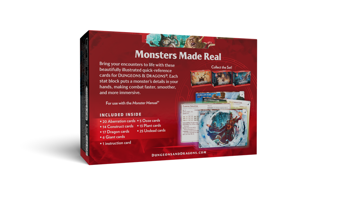 D&D Monsters: Fearsome & Ferocious - Reference Cards