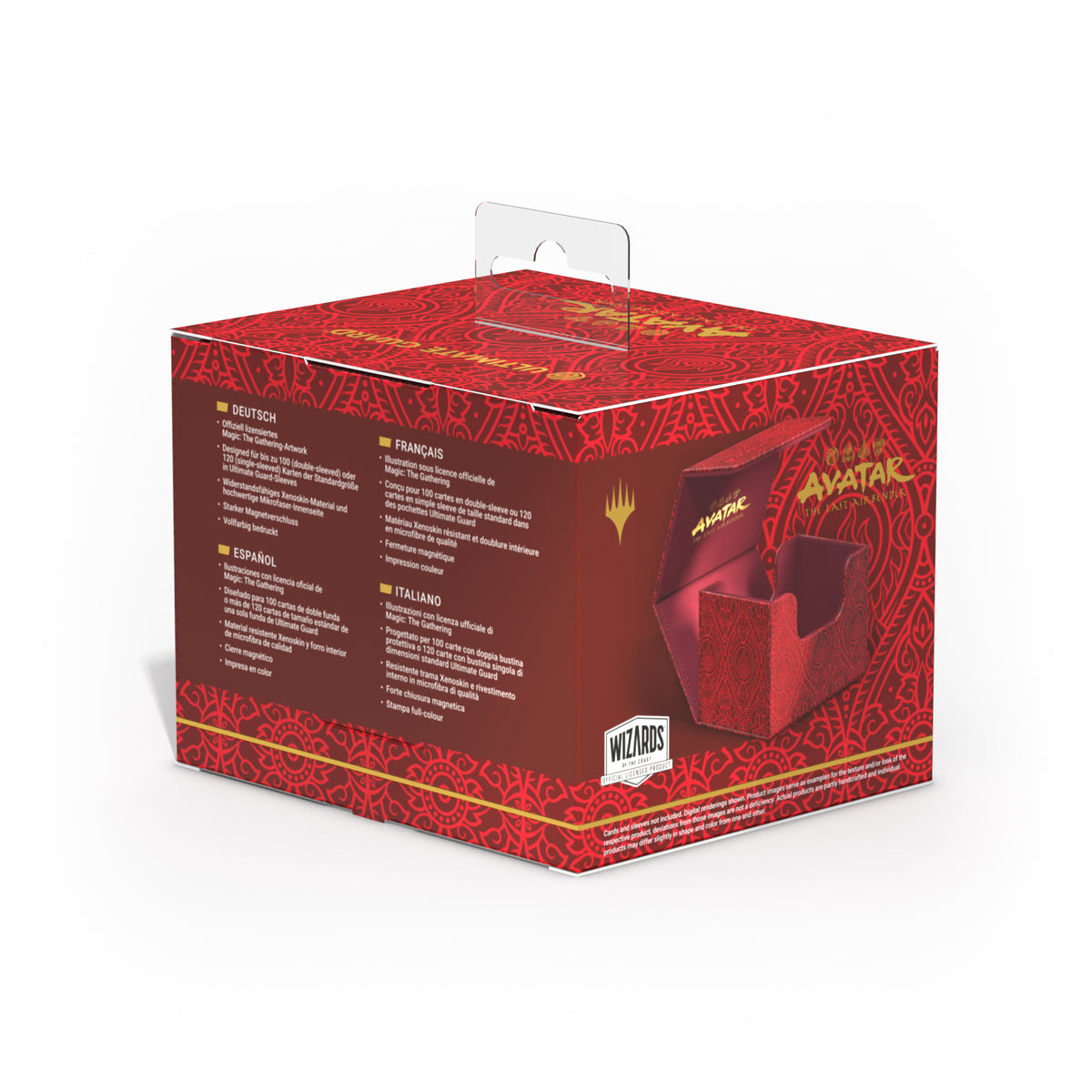 Ultimate Guard: XenoSkin Sidewinder 100+ Deck Box - Mana Symbol: Red (MTG: Avatar)