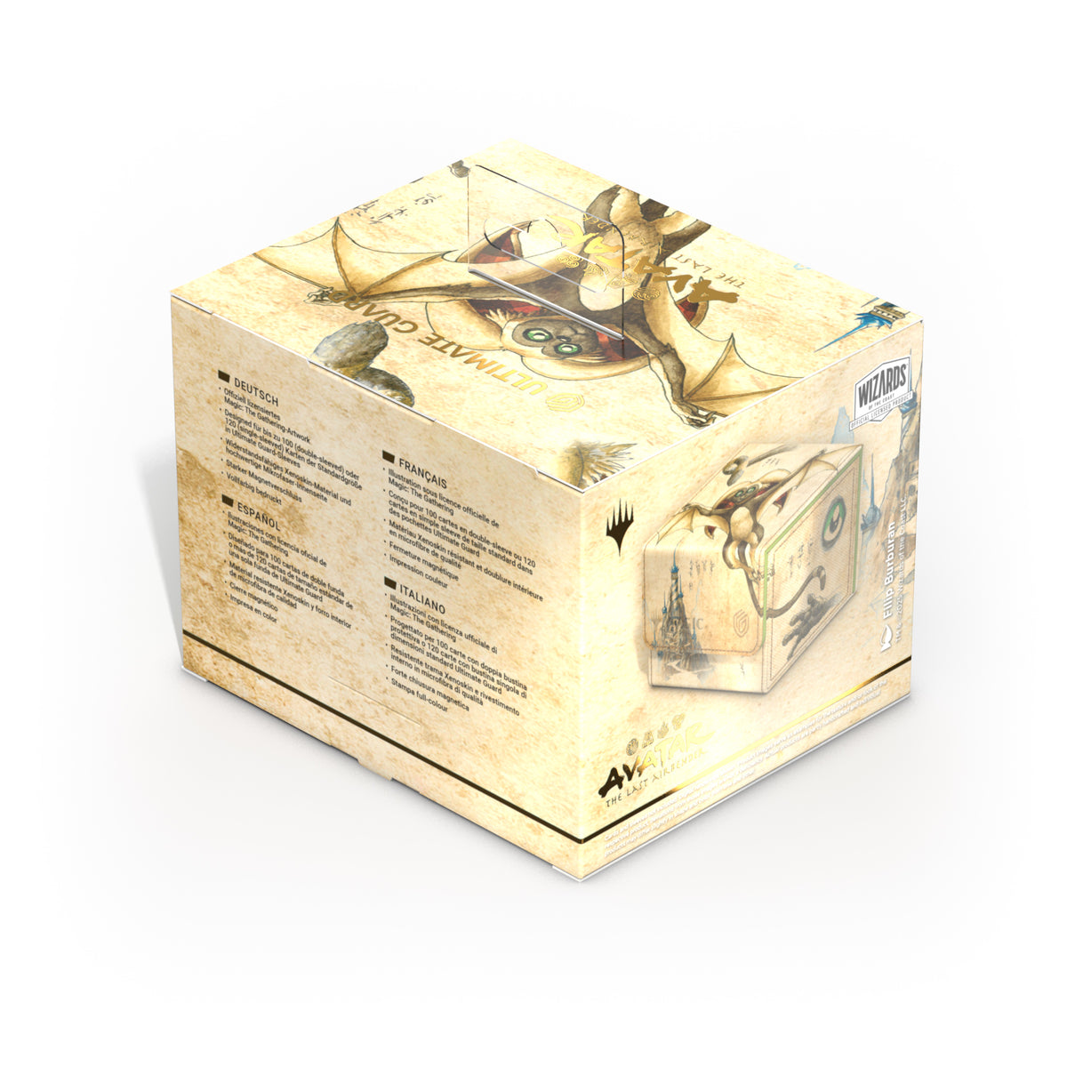 Ultimate Guard: XenoSkin Sidewinder 100+ Deck Box - Momo, Friendly Flier (MTG: Avatar)