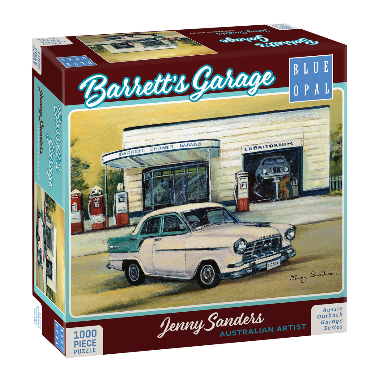 Jenny Sanders: Barrett's Garage 1000pc [Blue Opal Deluxe Puzzle]