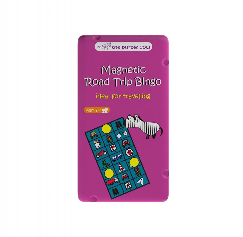 Magnetic Road Trip Bingo - Travel Tin (The Purple Cow)
