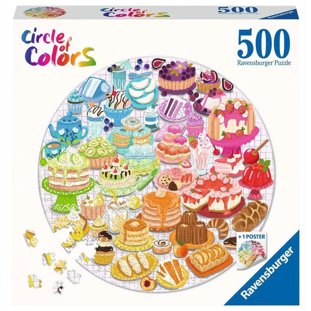 Circle of Colours: Desserts & Pastries 500pc [Ravensburger Puzzle]