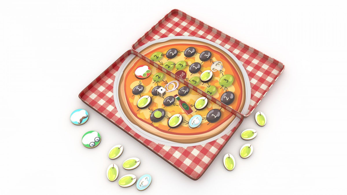 Magnetic Pizza Race - Travel Tin (The Purple Cow)