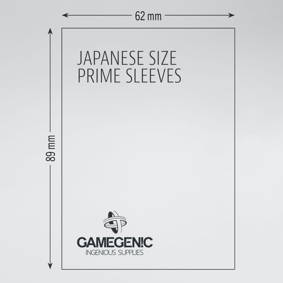 Gamegenic Japanese Prime Sleeves - Clear (60 Sleeves)