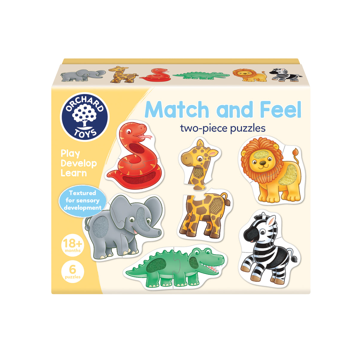Match and Feel - Two-Piece Puzzles [Orchard Toys]