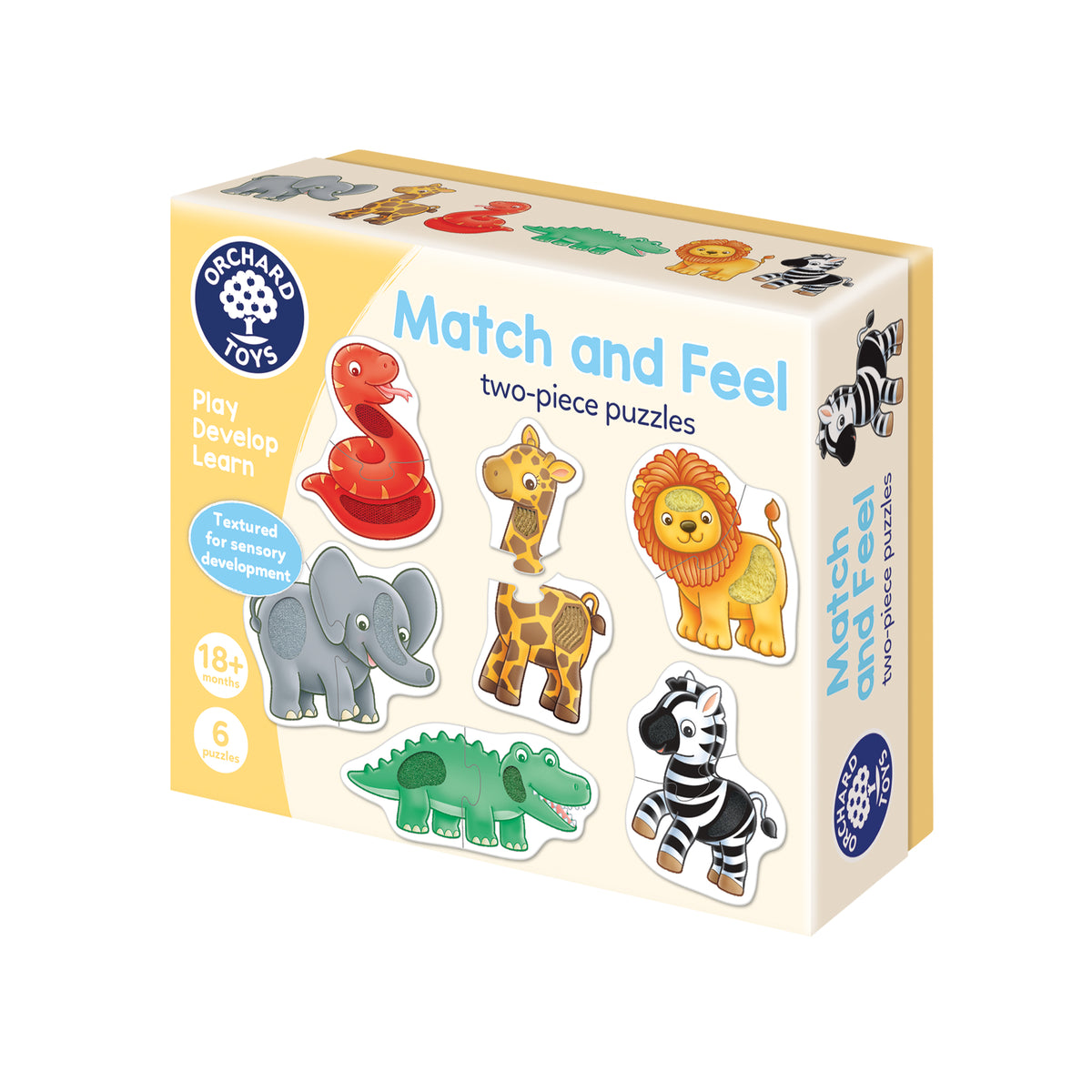 Match and Feel - Two-Piece Puzzles [Orchard Toys]