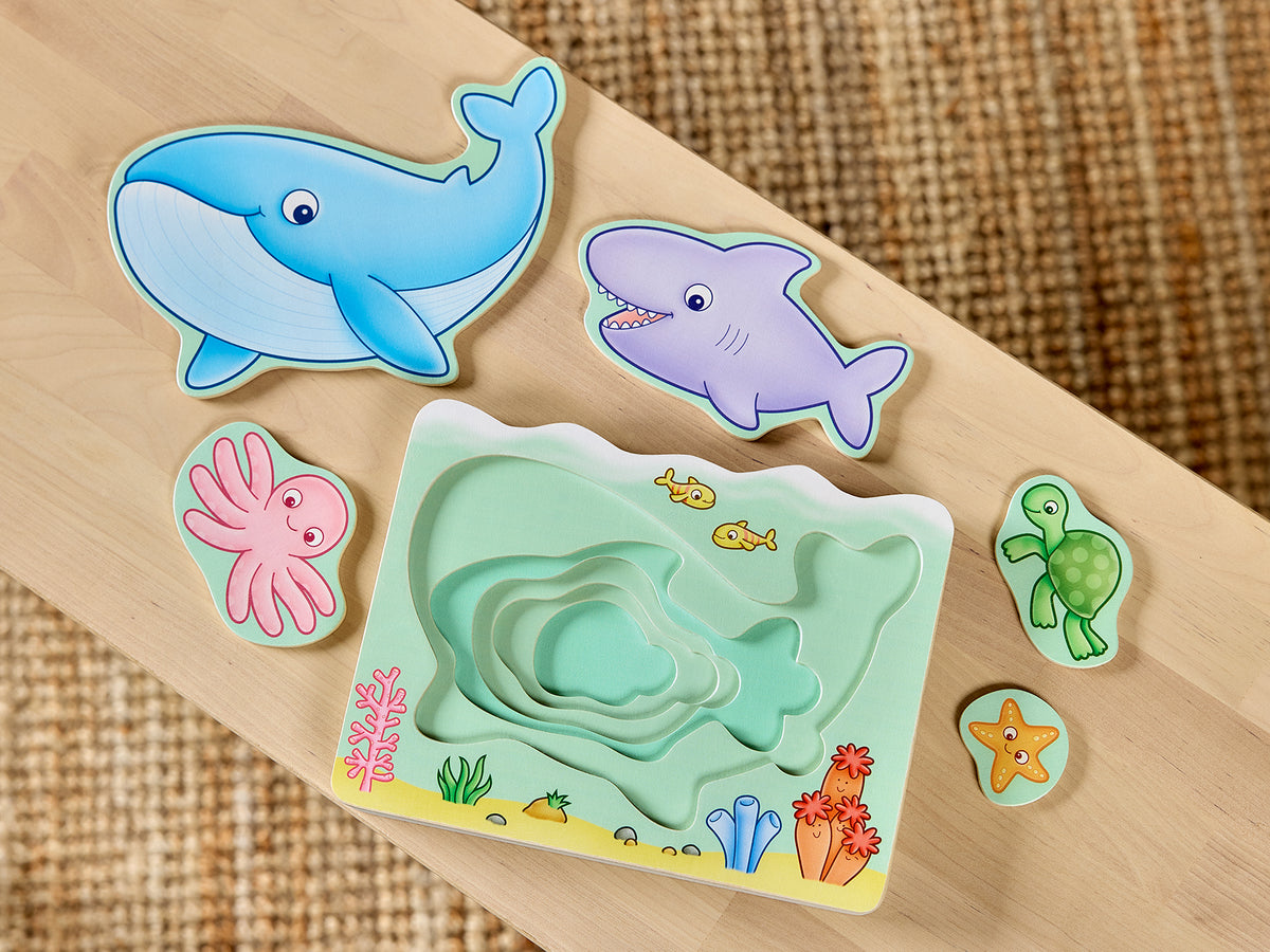 Under The Sea - Wooden Nesting Puzzle [Orchard Toys]