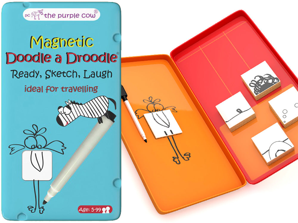 Magnetic Doodle a Droodle - Travel Tin (The Purple Cow)