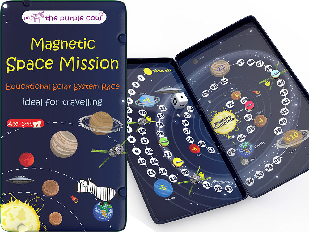 Magnetic Space Mission - Travel Tin (The Purple Cow)