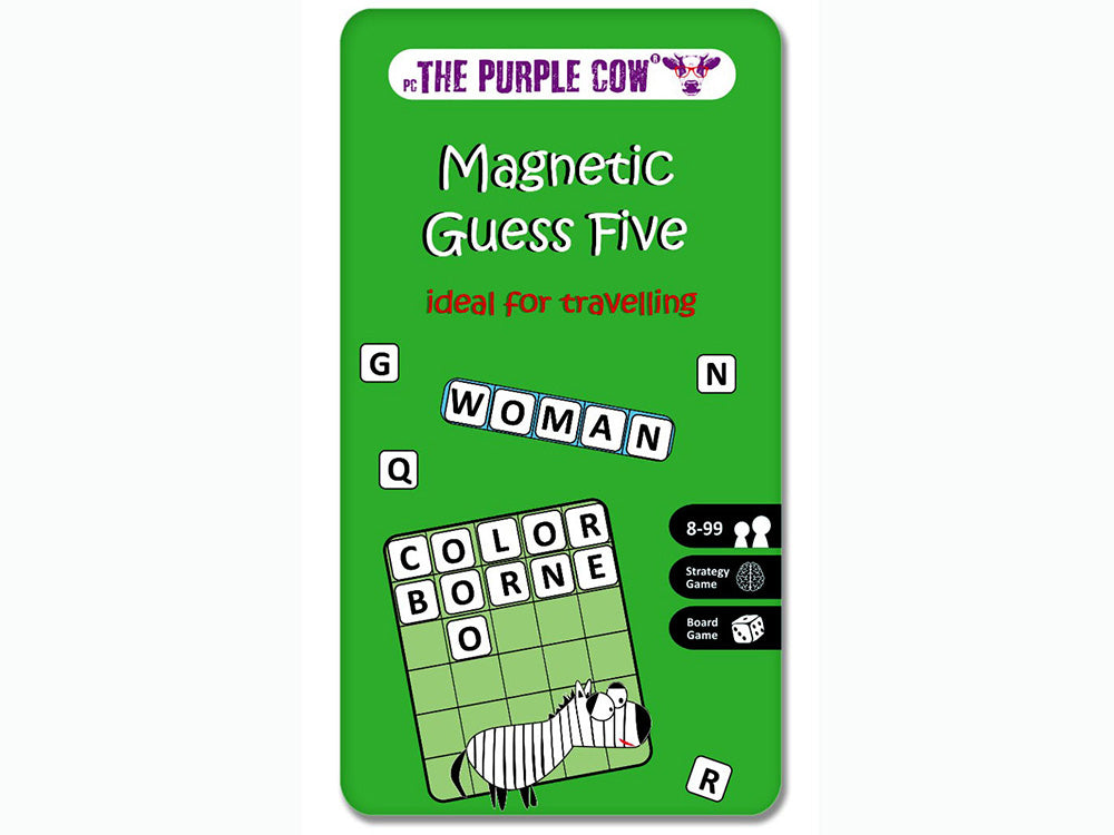 Magnetic Guess Five - Travel Tin (The Purple Cow)