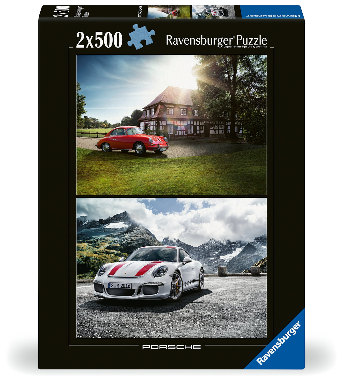 Porsche: 356 & 911 2x500pc [Ravensburger Puzzle]