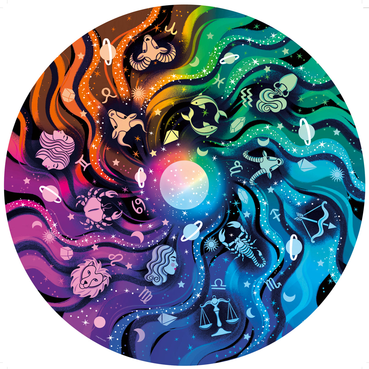 Circle of Colours: Astronomy 500pc Round [Ravensburger Puzzle]