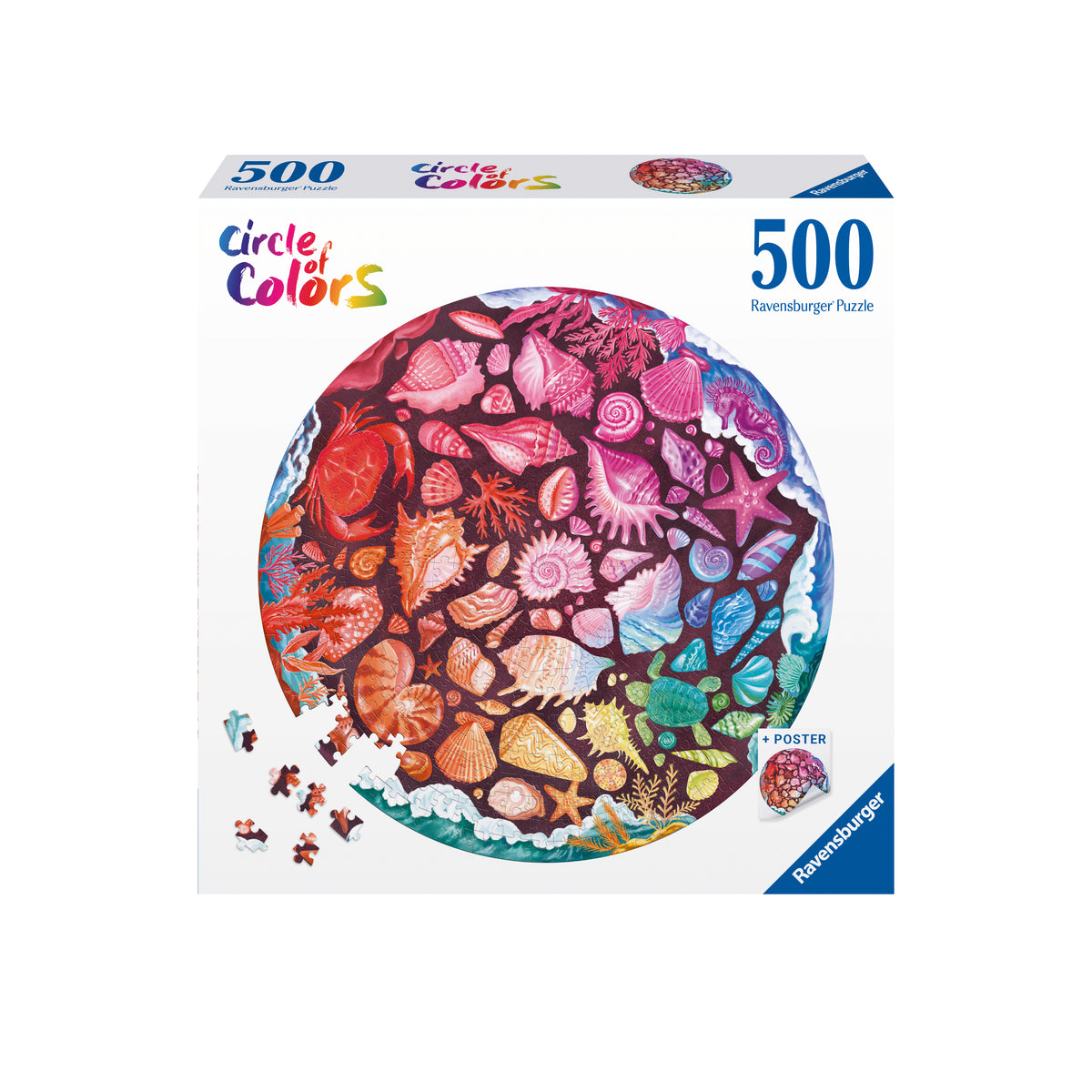 Circle of Colours: Seashells 500pc Round [Ravensburger Puzzle]