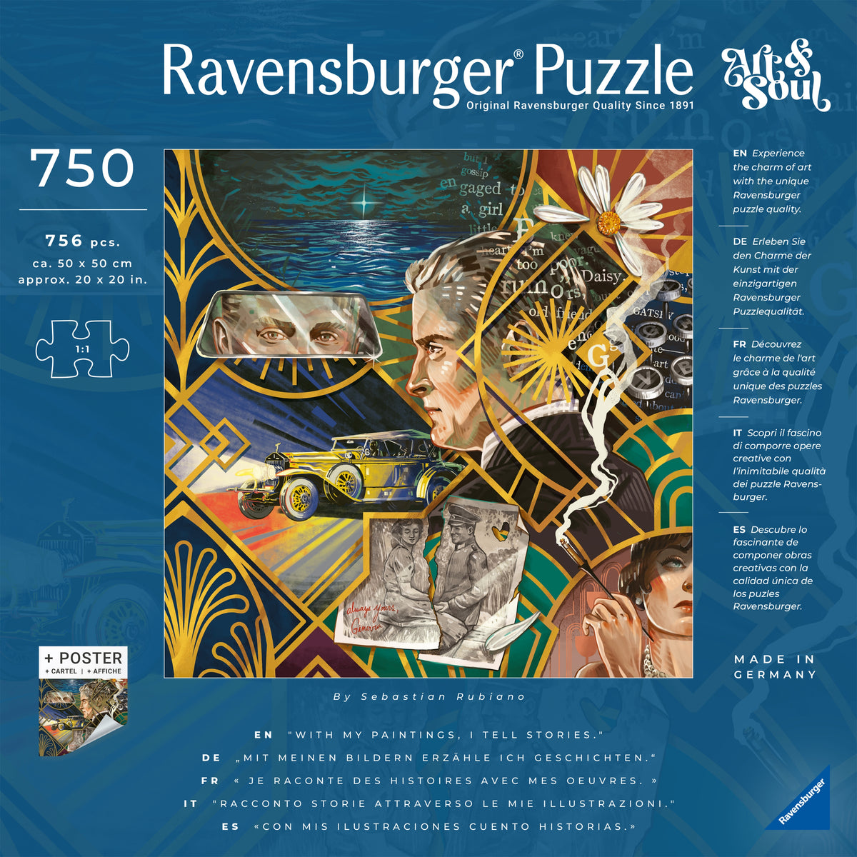 Art & Soul: The Great Gatsby 750pc [Ravensburger Puzzle]