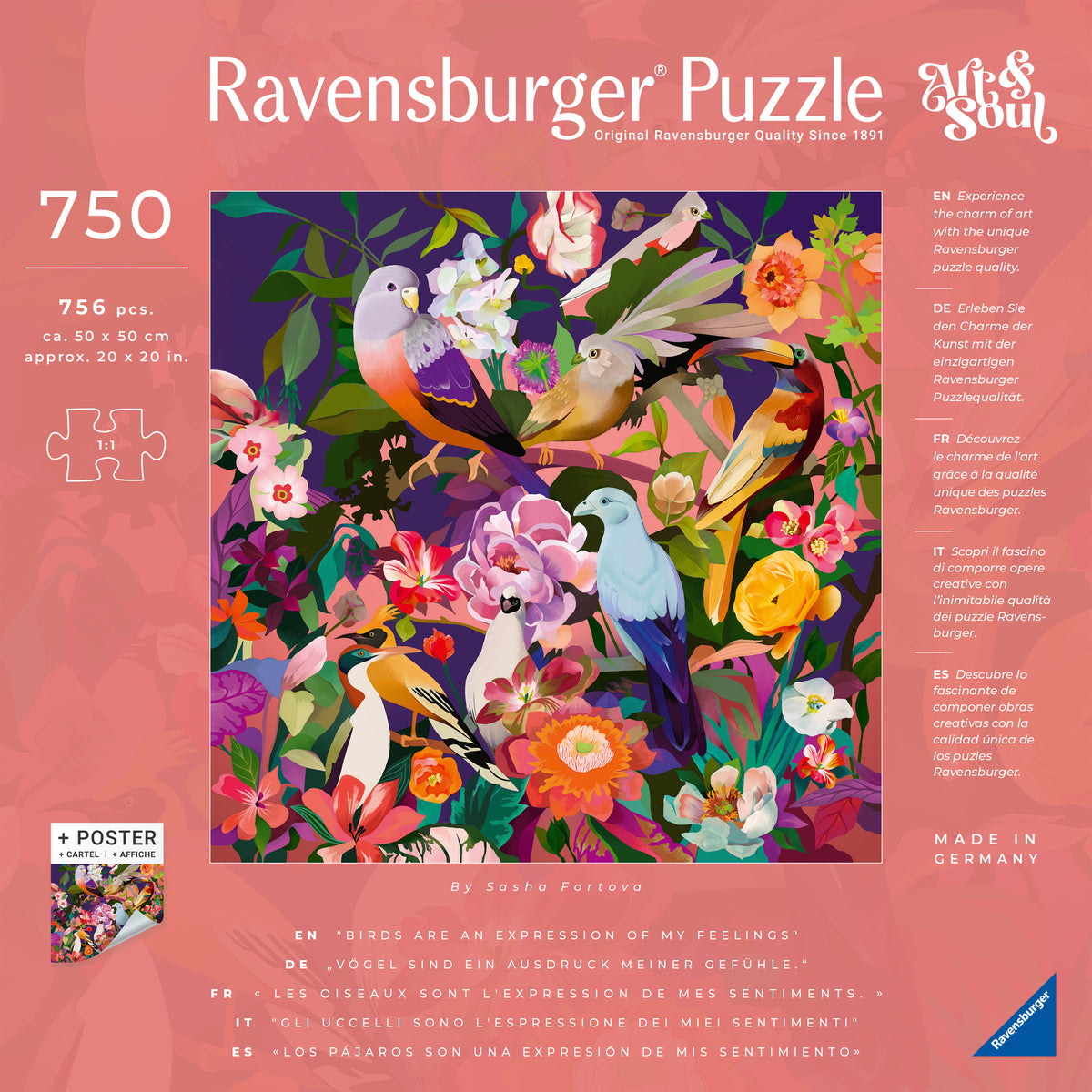 Art & Soul: Bird Watching 750pc [Ravensburger Puzzle]
