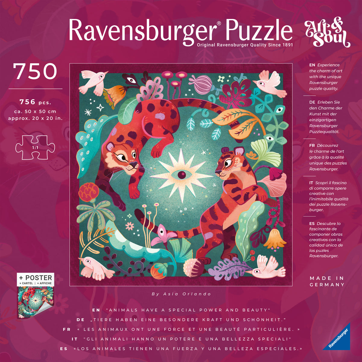 Art & Soul: Animal Sprint 750pc [Ravensburger Puzzle]