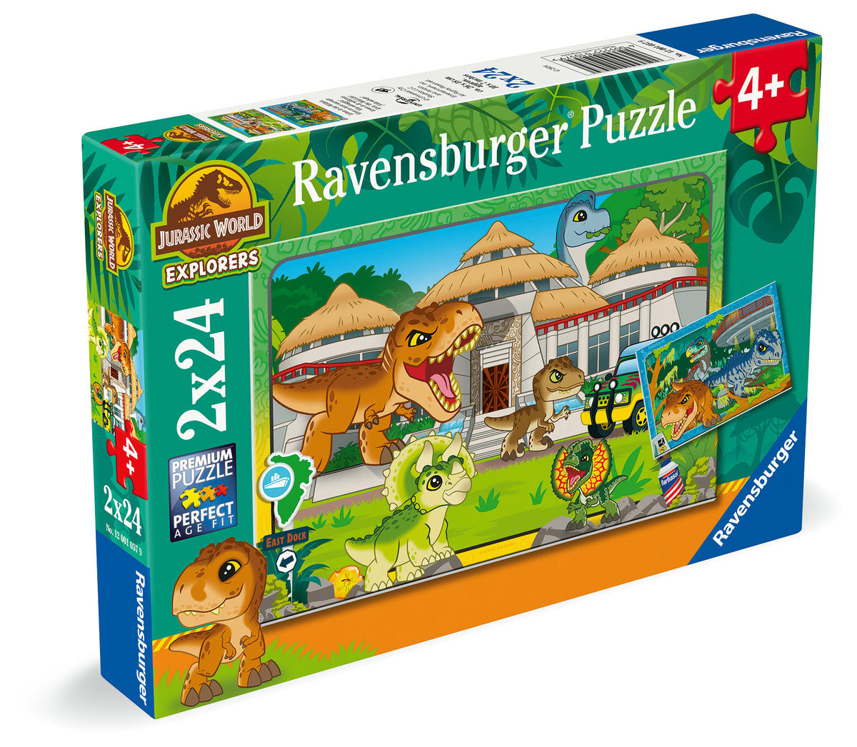 Jurassic World Explorers: Livin' the Wild Life 2x24pc [Ravensburger Puzzle]