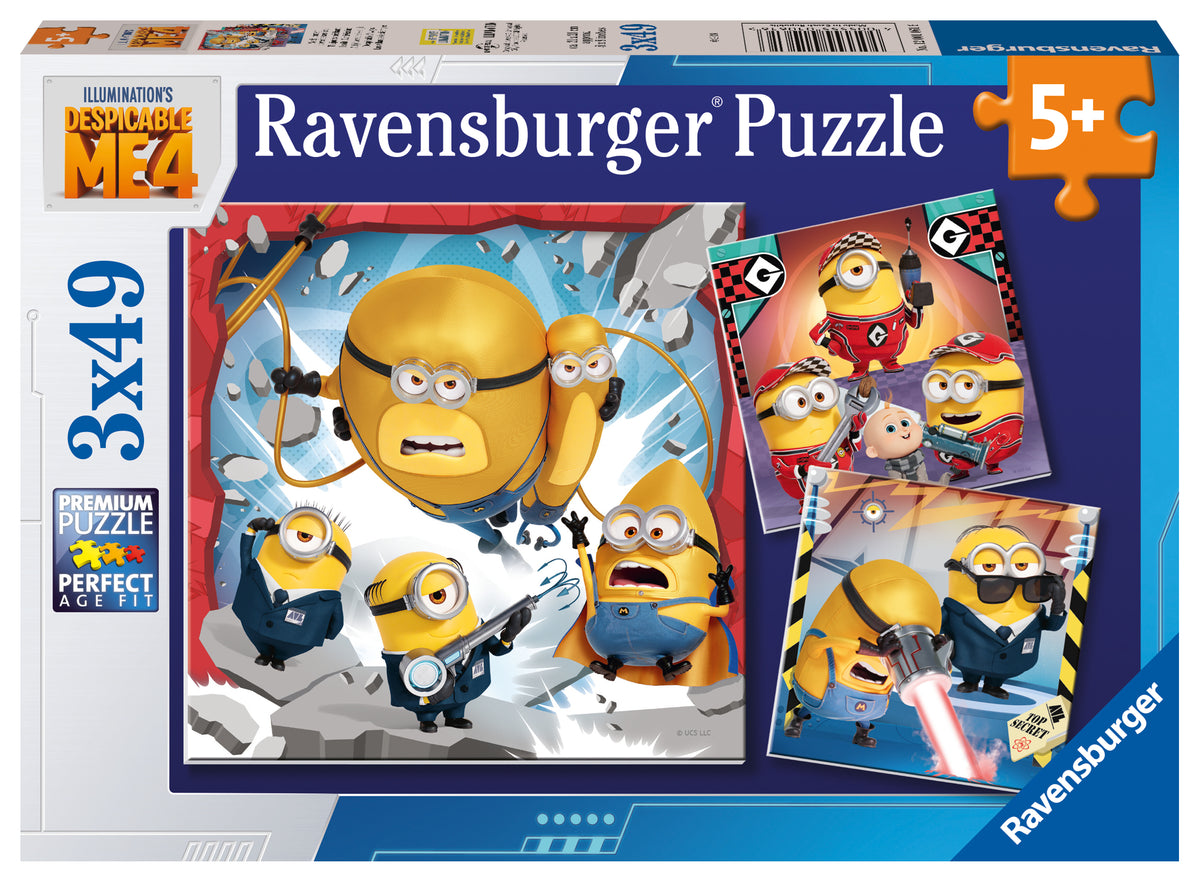 Despicable Me 4: Despicable Always 3x49pc [Ravensburger Puzzle]