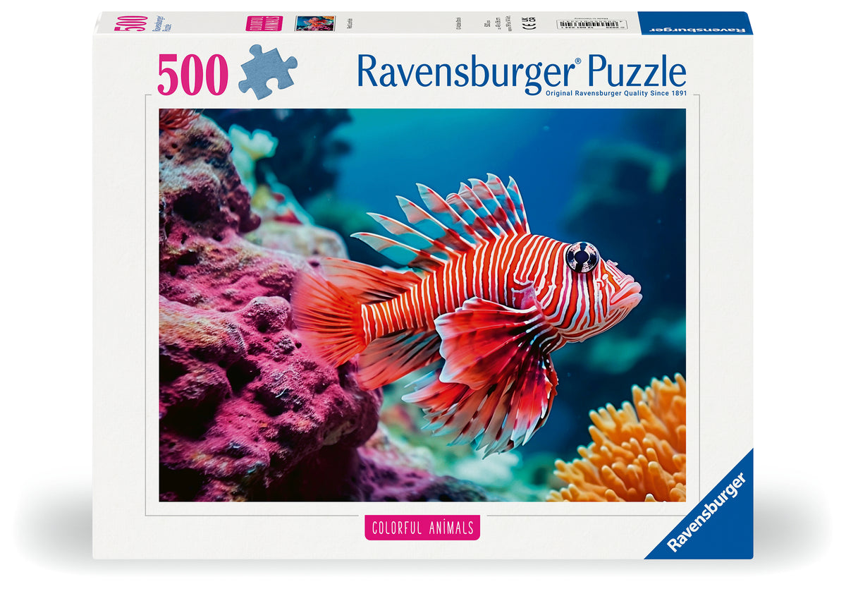 Colourful Animals: Red Lionfish 500pc [Ravensburger Puzzle]