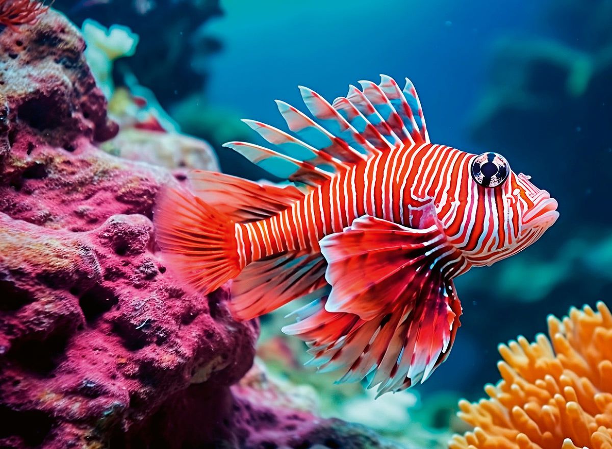 Colourful Animals: Red Lionfish 500pc [Ravensburger Puzzle]