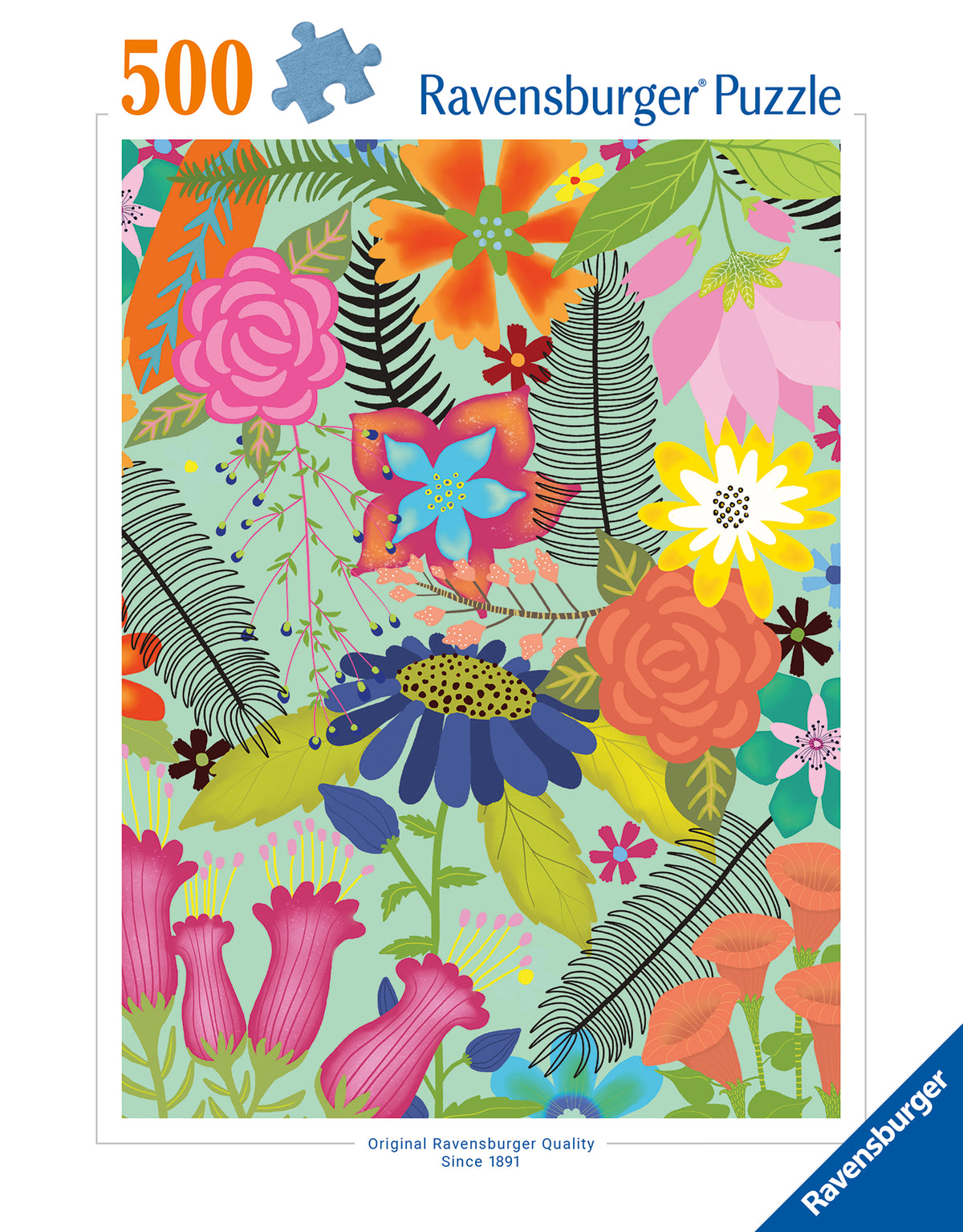 World Jigsaw Puzzle Championship: Flowerjungle 500pc [Ravensburger Puzzle]