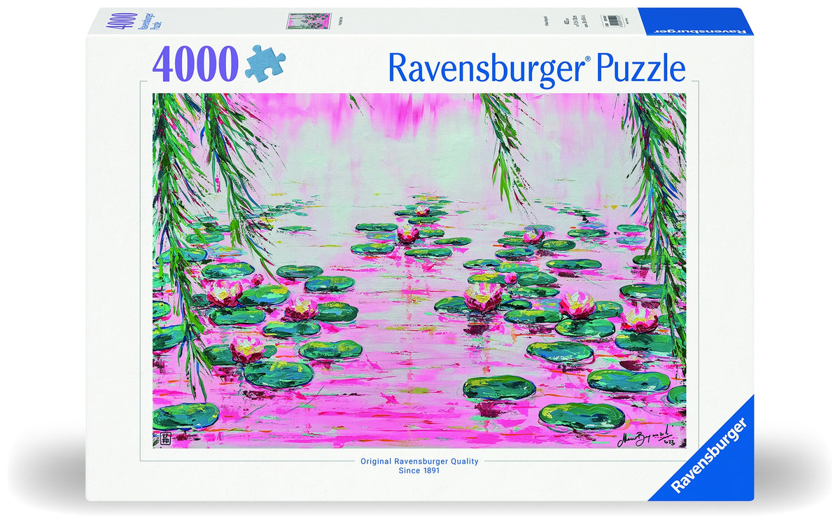 Mauro Bergonzoli: Pink Water Lillies 4000pc [Ravensburger Puzzle]