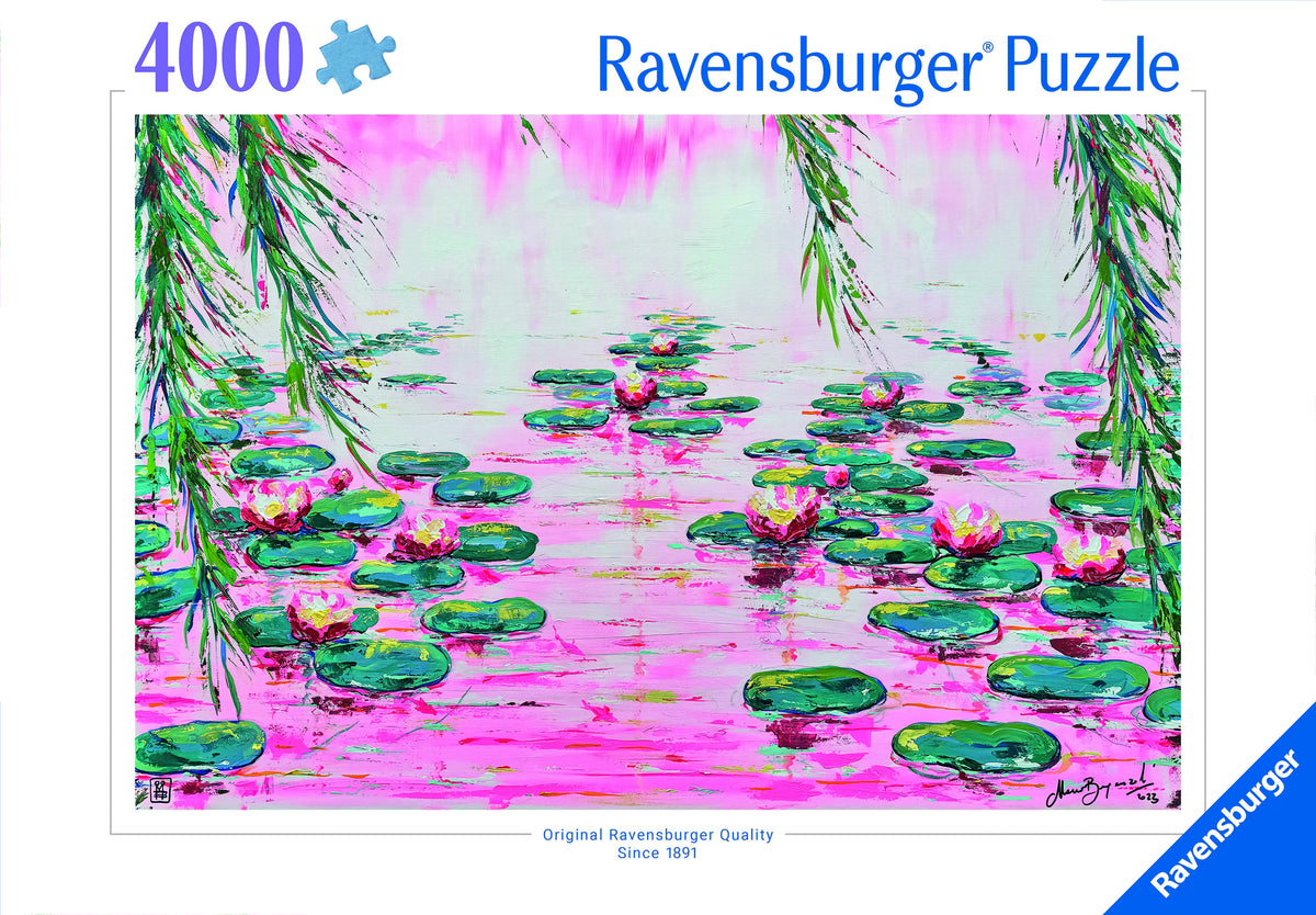 Mauro Bergonzoli: Pink Water Lillies 4000pc [Ravensburger Puzzle]
