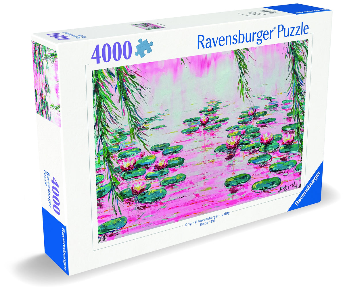 Mauro Bergonzoli: Pink Water Lillies 4000pc [Ravensburger Puzzle]